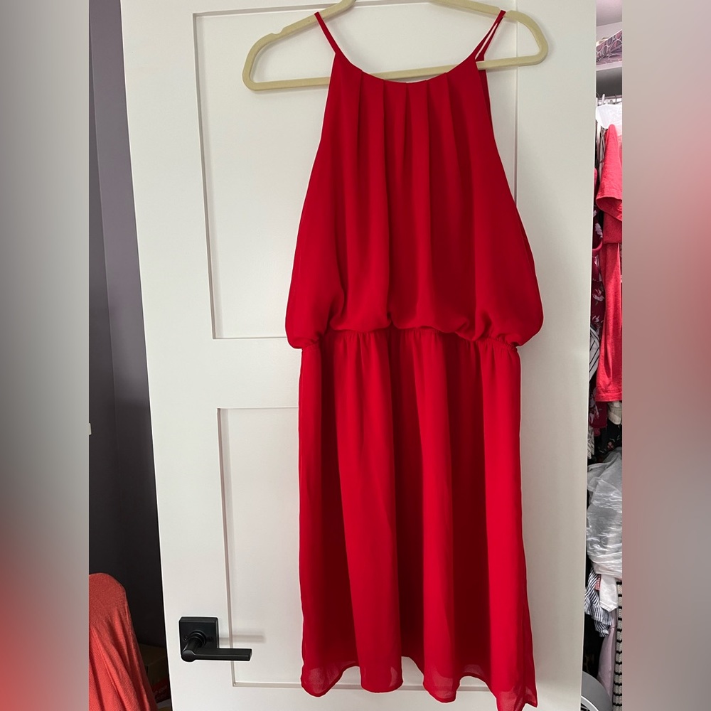 Red dress